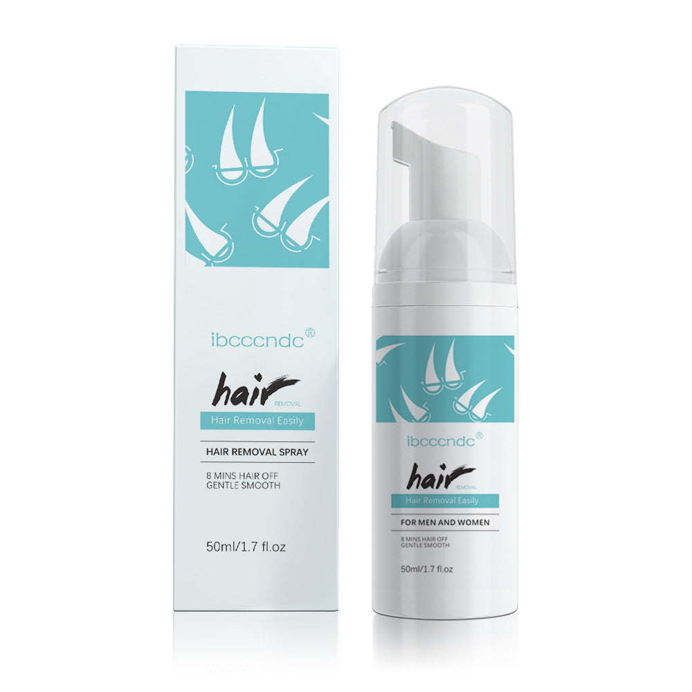 Gentle Hair Removal Spray for Women and Men, Natural Foam