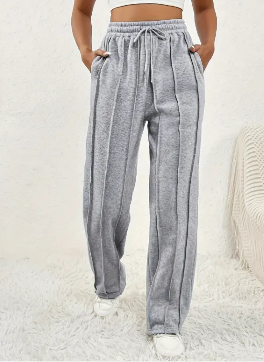 Women's High-Waist Wide-Leg Sweatpants