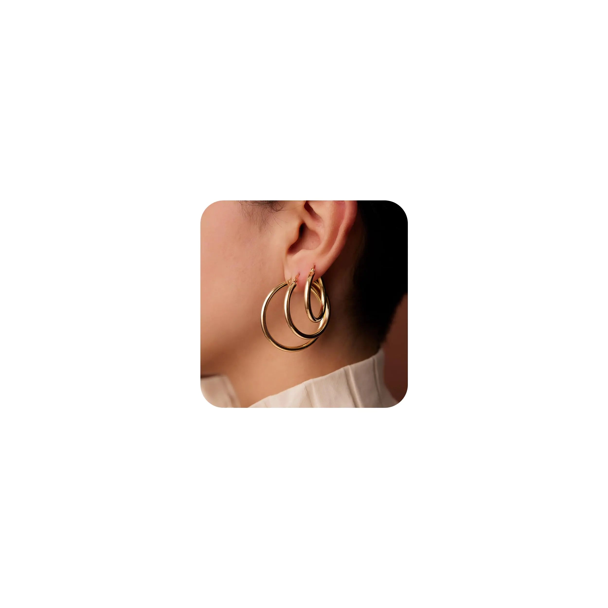 Gold Hoop Earrings Set for Women, 14K Small Huggie Earrings for Multiple Piercing Hypoallergenic Trendy Jewelry, Dainty Ball Cartilage Earrings for Women&
