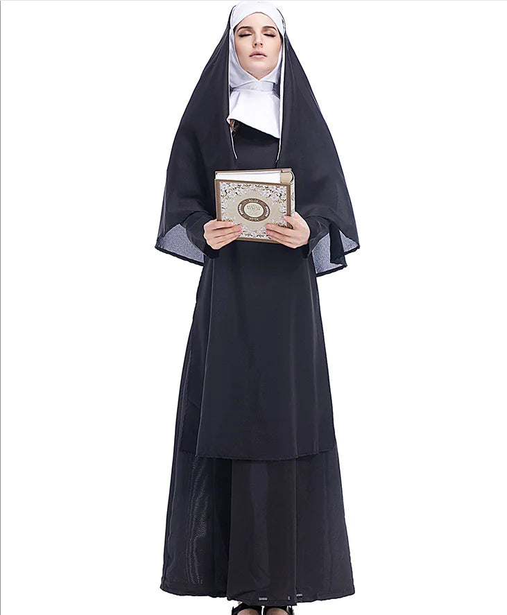 Nun Costume for Halloween Role-Playing Outfit