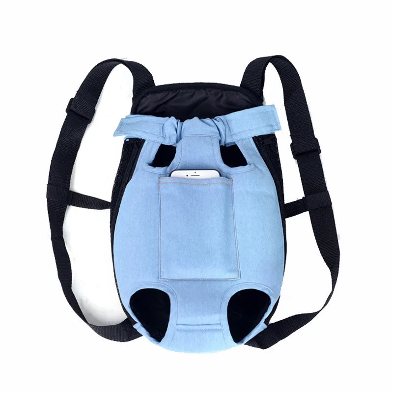 Denim Pet Dog Carrier Bag