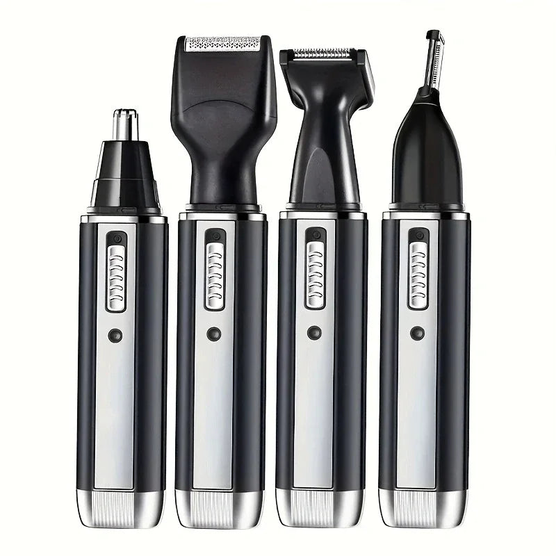 1PC-Multi Functional Beauty Alecoy Four in One Electric Nose Hair Trimmer, Perfect Solution for Sideburns Shaving, MEN&