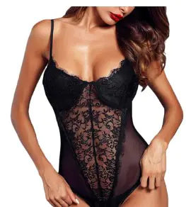 Lace Backless Lingerie Bodysuit for Women