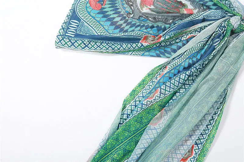 Mesh Bodysuit Skirt Set