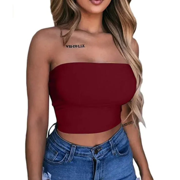 Exposed belly button wrap chest