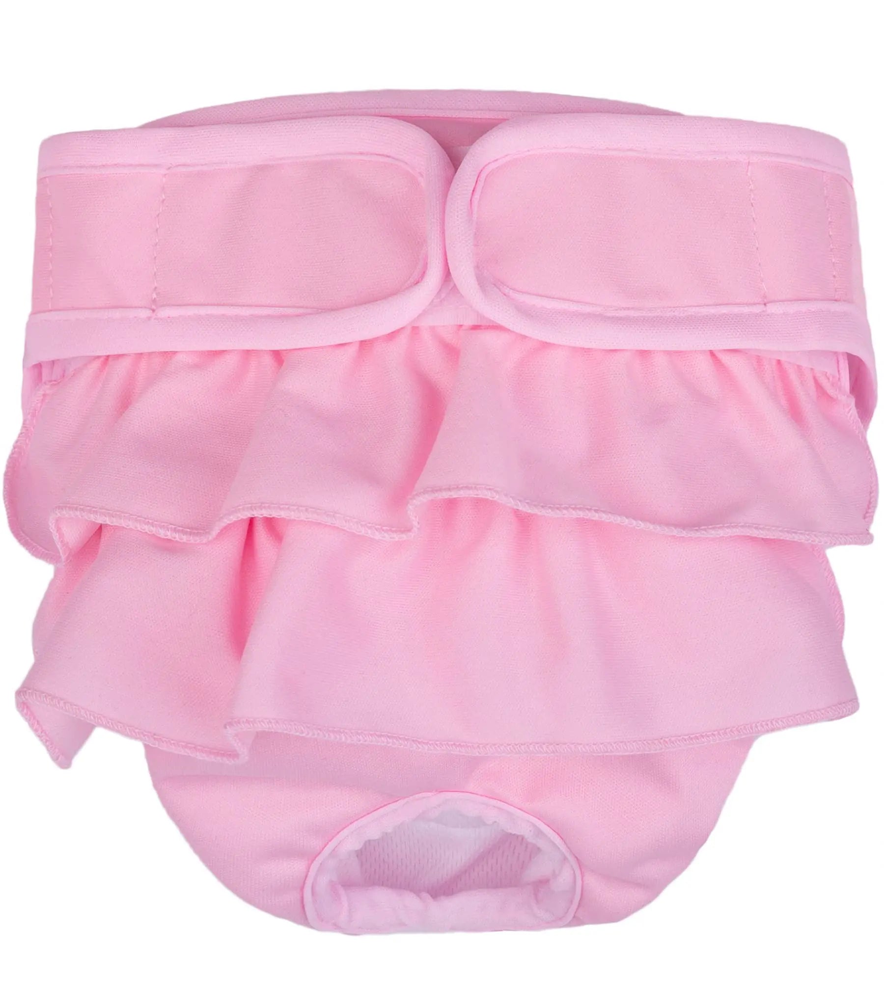 Dog Sanitary Panties Pet Panties for Girl Dogs Menstrual Period Washable & Reusable Female Dog Diapers Pet Princess Dress for Dogs in Heat Incontinence or Excitable Urination (Medium Pink)