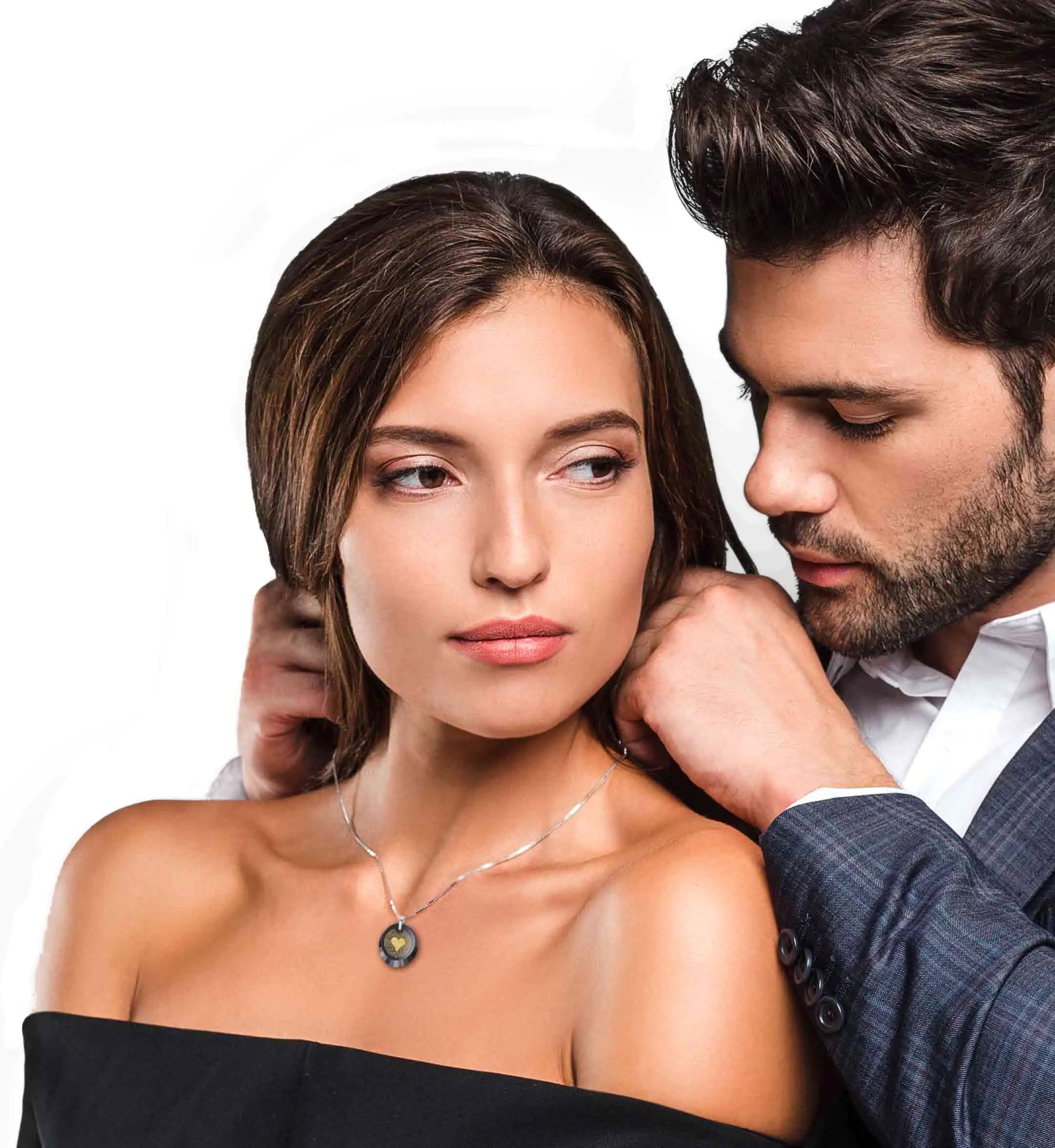 925 Sterling Silver I Love You Necklace in 120 Languages Jewelry Set