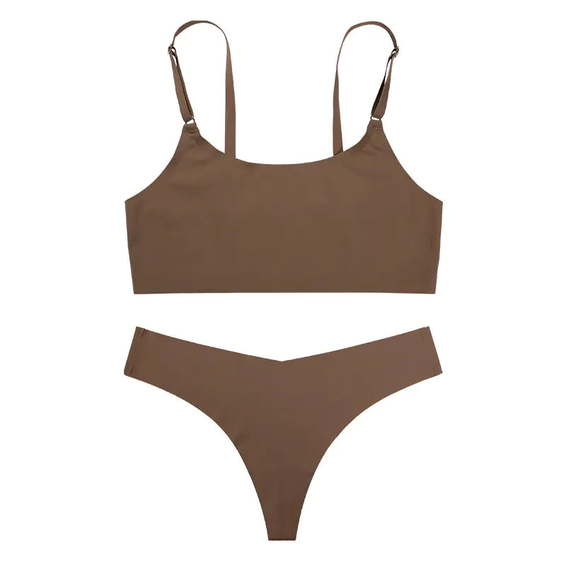 Seamless Bra and Camisole Set for Women, Breathable