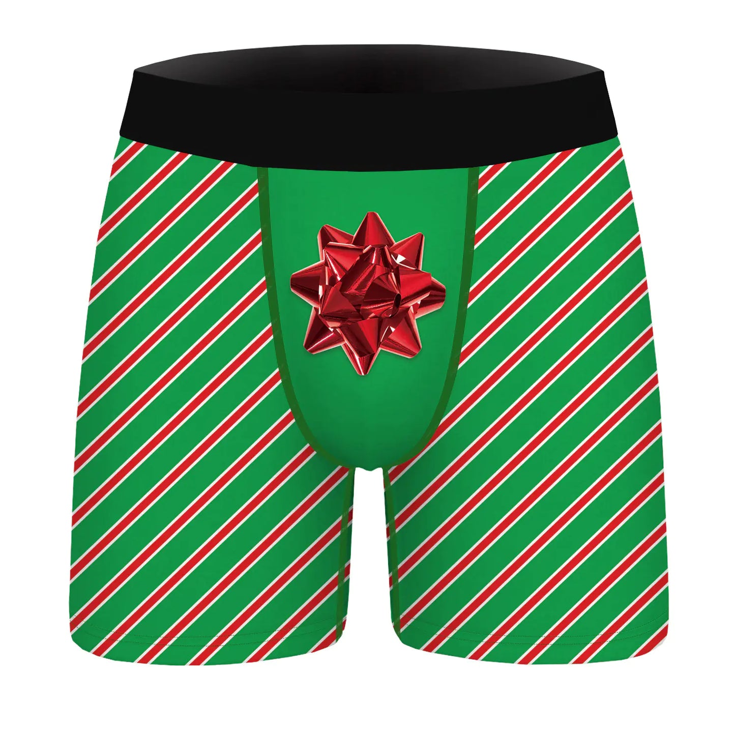 Men's Breathable Polyester Christmas Costume Panties