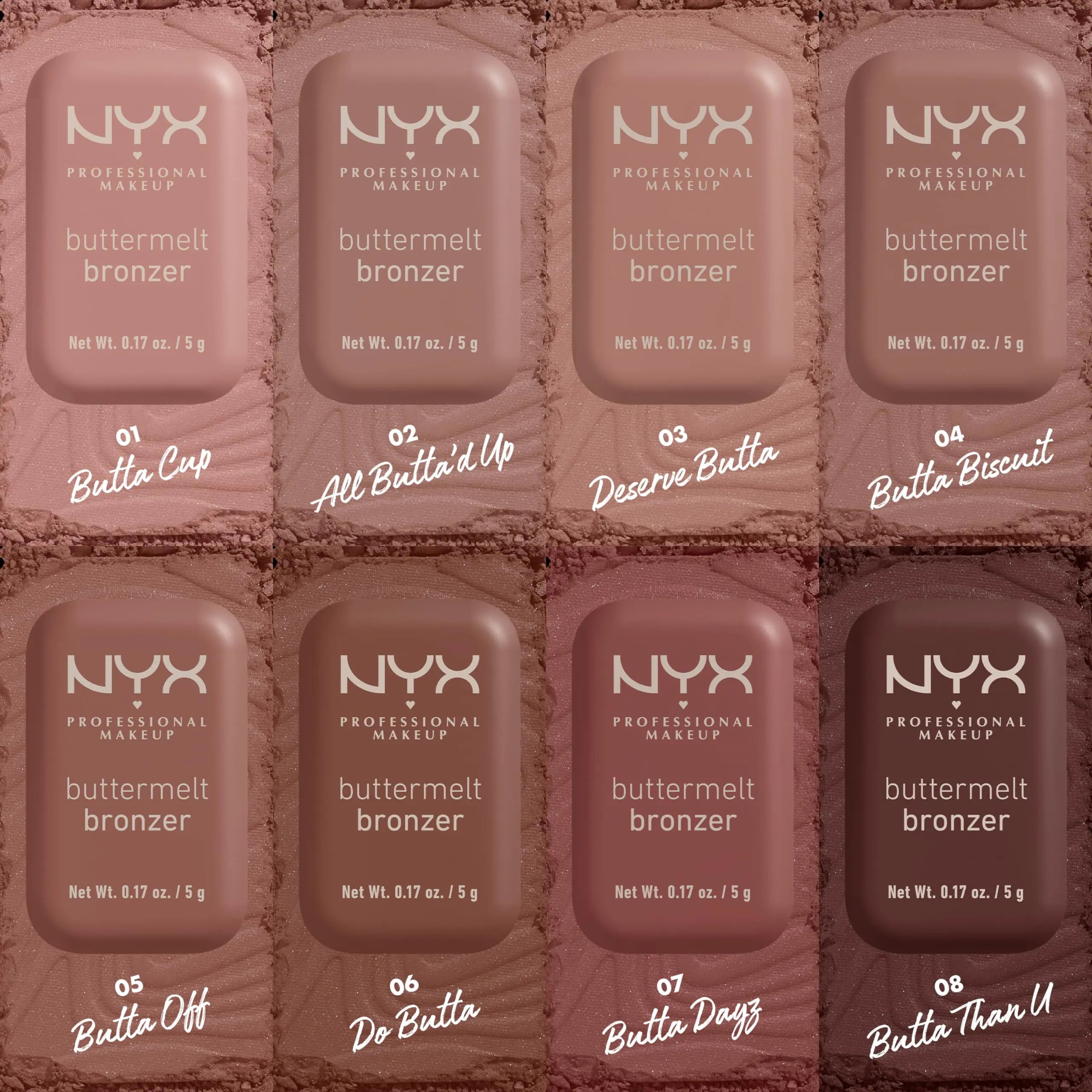 NYX PROFESSIONAL MAKEUP Matte Buttermelt Bronzer, Longwear Face Makeup with Up to 12 Hours of Wear, Vegan Formula - Deserve Butta 03 - Deserve Butta 0.17 Ounce (Pack of 1)