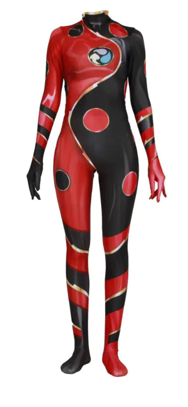 Halloween Ladybug Cat Noir Bodysuit Cosplay Costume