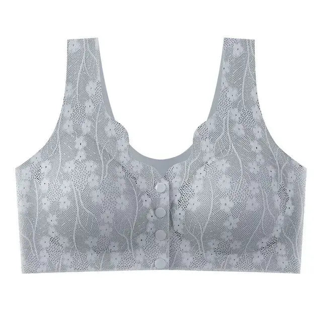 Elderly Underwear With Lace Tank Top Bra