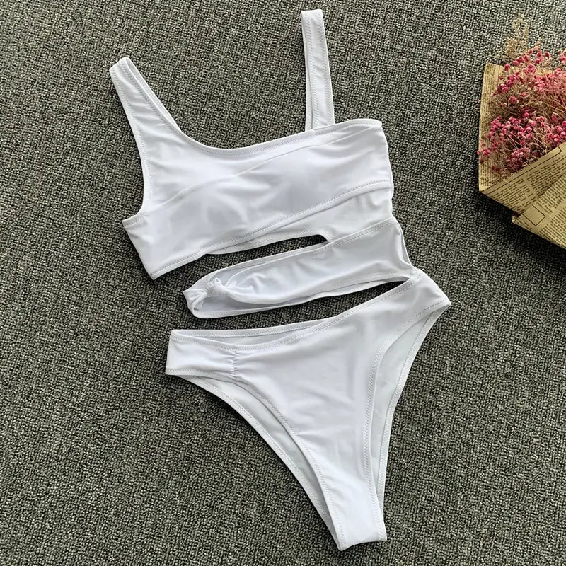 Sexy Bikini Set One Shoulder