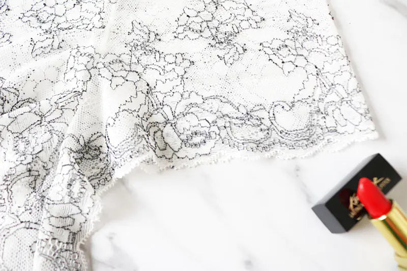 Plus Size Sheer Lingerie Set with Bra and Panties