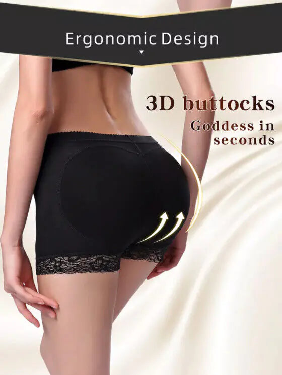 Booty Shaper Padded Underwear Panty Women's FAKE ASS Butt Lifter & Hip Enhancer