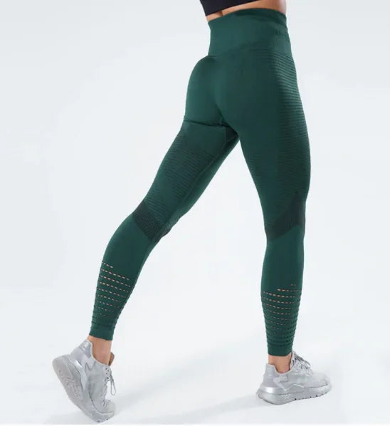 CHRLEISURE Seamless High Waist Push-Up Leggings: New Women&