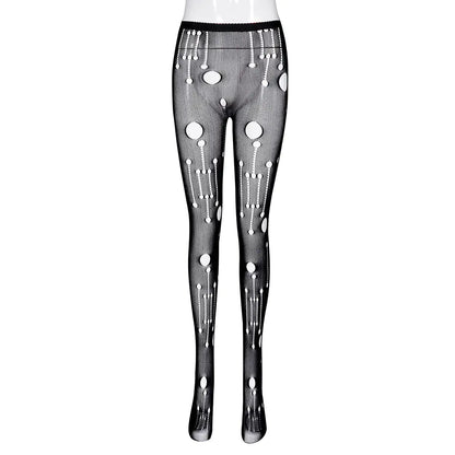 Sexy Hollow See Through Stocking Women