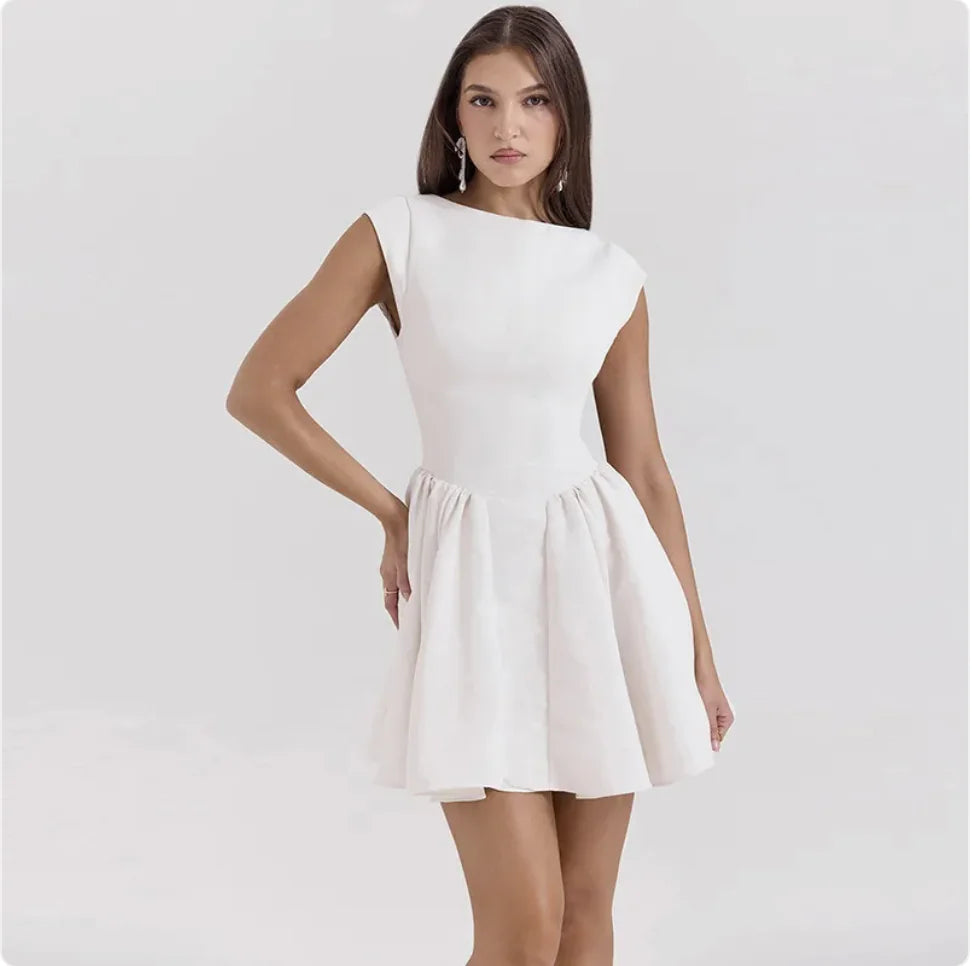 Women's Lace-Up Backless Waist-Tie Dress