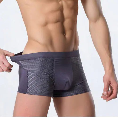 Ice silk men's underwear mesh boxer