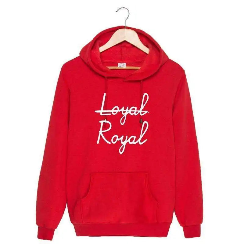 Not Loyal Royal Print Hoodie