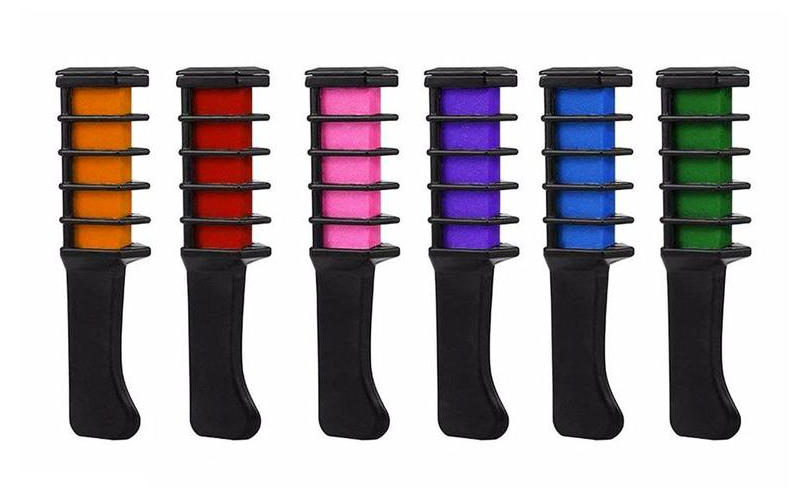 Mini Disposable Hair Color Chalk with Brush