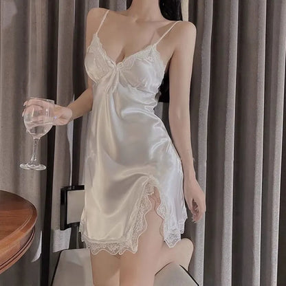 Sexy Silk Lace Nightdress