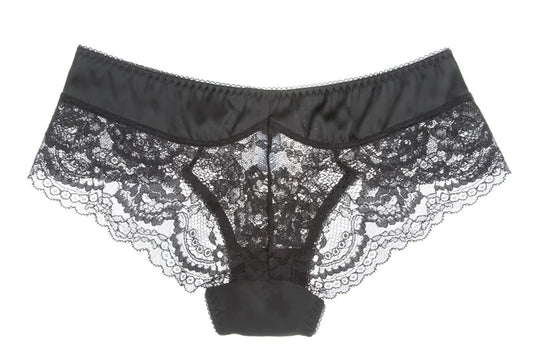 Lace Sheer Bra and Garter Belt Set for Women (3 Pieces)