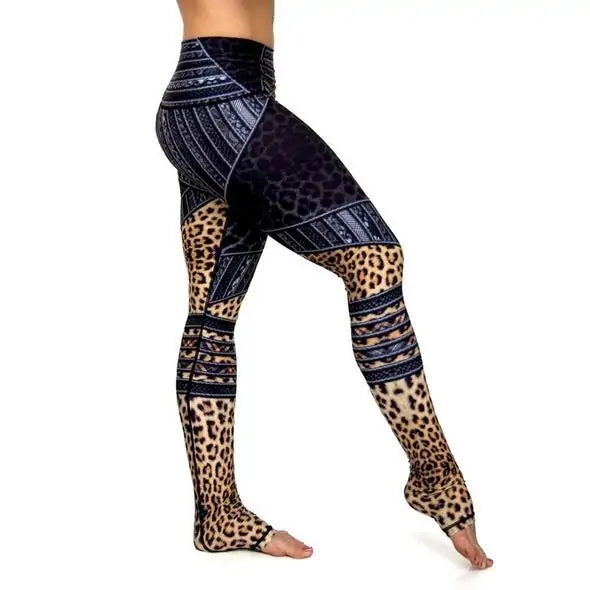 High Waist Killmonger 3D Print Fitness Leggings