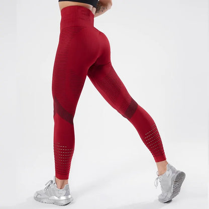 CHRLEISURE Seamless High Waist Push-Up Leggings: New Women&