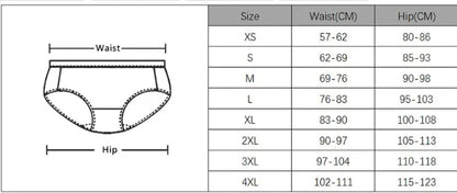 Ladies Transparent Low-Rise Cotton Briefs