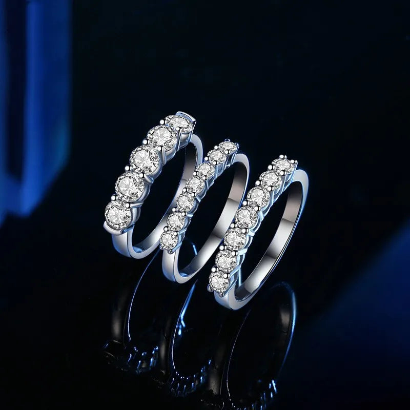 Couple's S925 Silver Diamond Ring