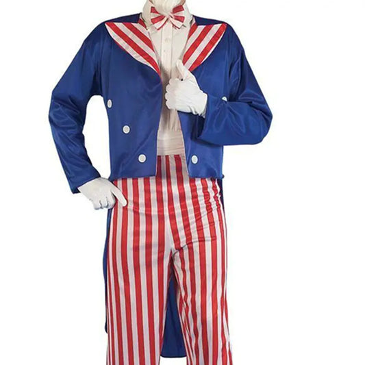 Uncle Sam Cosplay Costume for Stage Performance