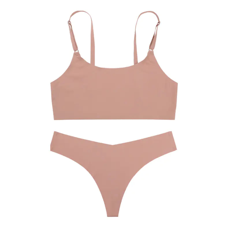 Seamless Bra and Camisole Set for Women, Breathable