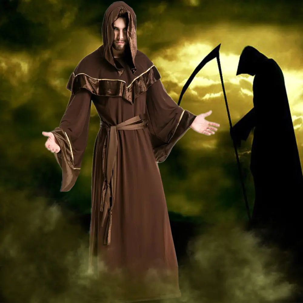 Adult Vampire Wizard Costume for Halloween Party