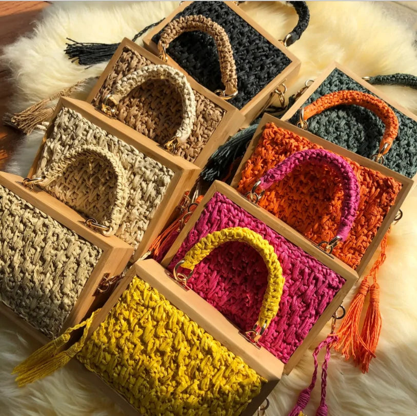 Retro Woven Straw Bags