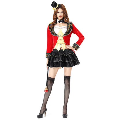 Cosplay Circus Wild Animal Trainer Magician Costume