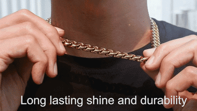 12mm 18K Gold 5-Layer Plated Premium Durable Cuban Chain (Stylish Buckle)