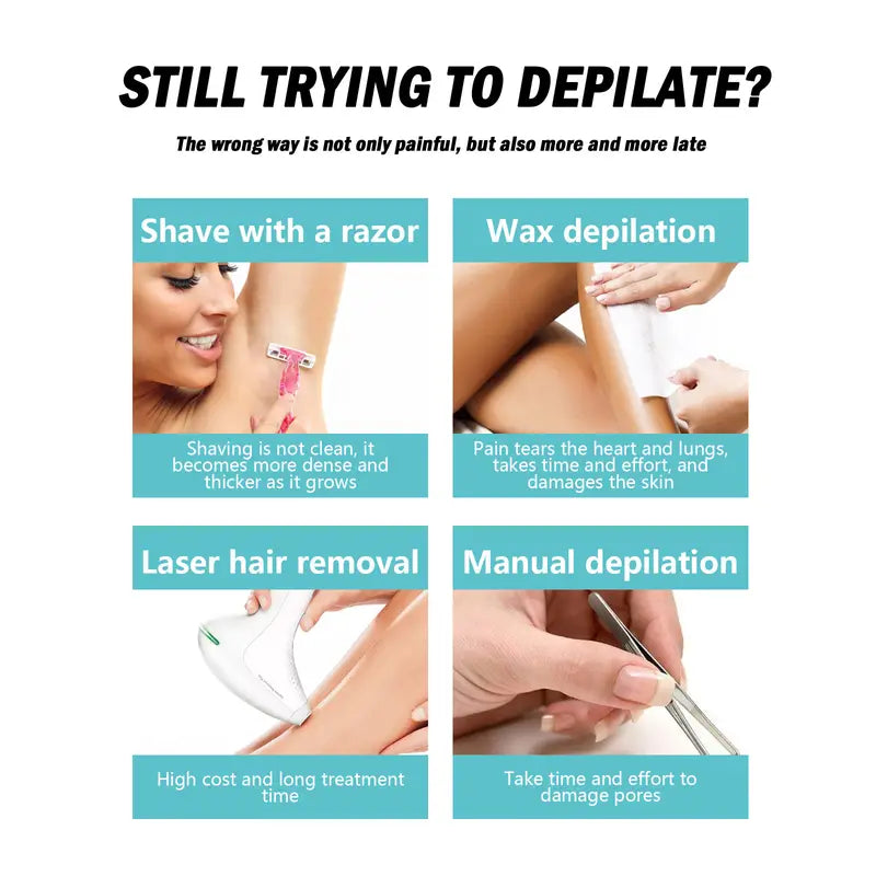 Gentle Hair Removal Spray for Women and Men, Natural Foam