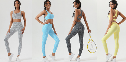Solid Color Yoga Outfit for Fitness and Exercise