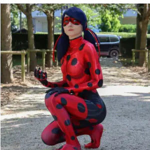 Halloween Ladybug Cat Noir Bodysuit Cosplay Costume