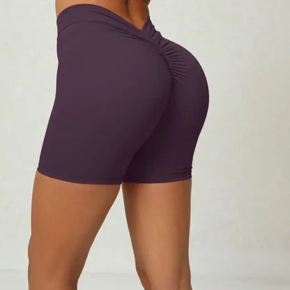 V Back Yoga Shorts For Women