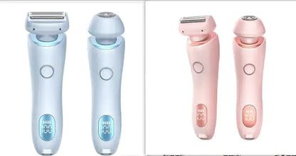 “2-in-1 USB Rechargeable Hair Remover &amp; Epilator – Smooth Shave for Face, Body, and Bikini”