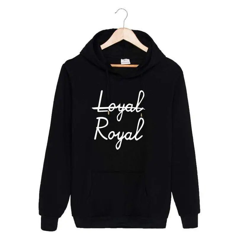 Not Loyal Royal Print Hoodie