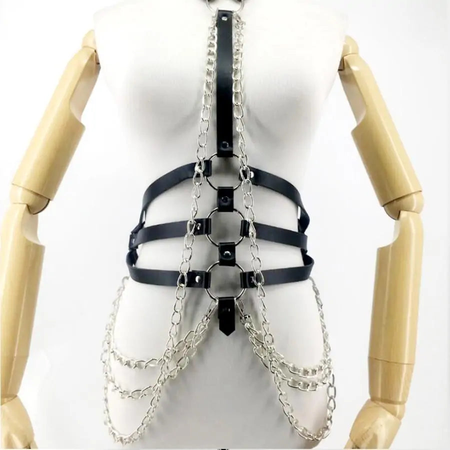 Punk Pentagram Body Sexy Chain