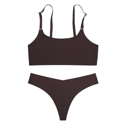 Seamless Bra and Camisole Set for Women, Breathable