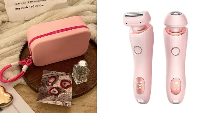 “2-in-1 USB Rechargeable Hair Remover &amp; Epilator – Smooth Shave for Face, Body, and Bikini”