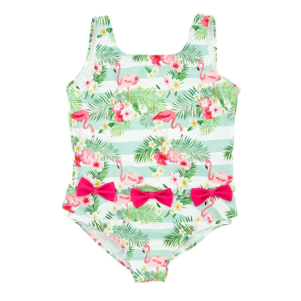 Watermelon Print Toddler Girls' Swimsuit