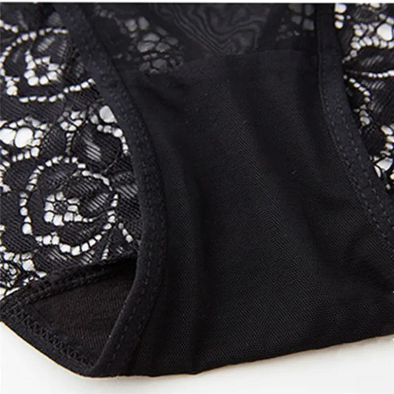 Lace Push-Up Bra Set with Sheer Garter Straps