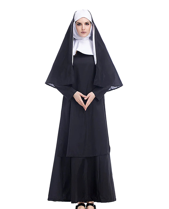 Nun Costume for Halloween Role-Playing Outfit