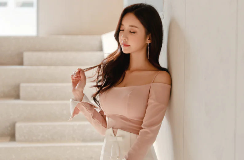 High-Waisted Bodycon Midi Skirt for Shaping